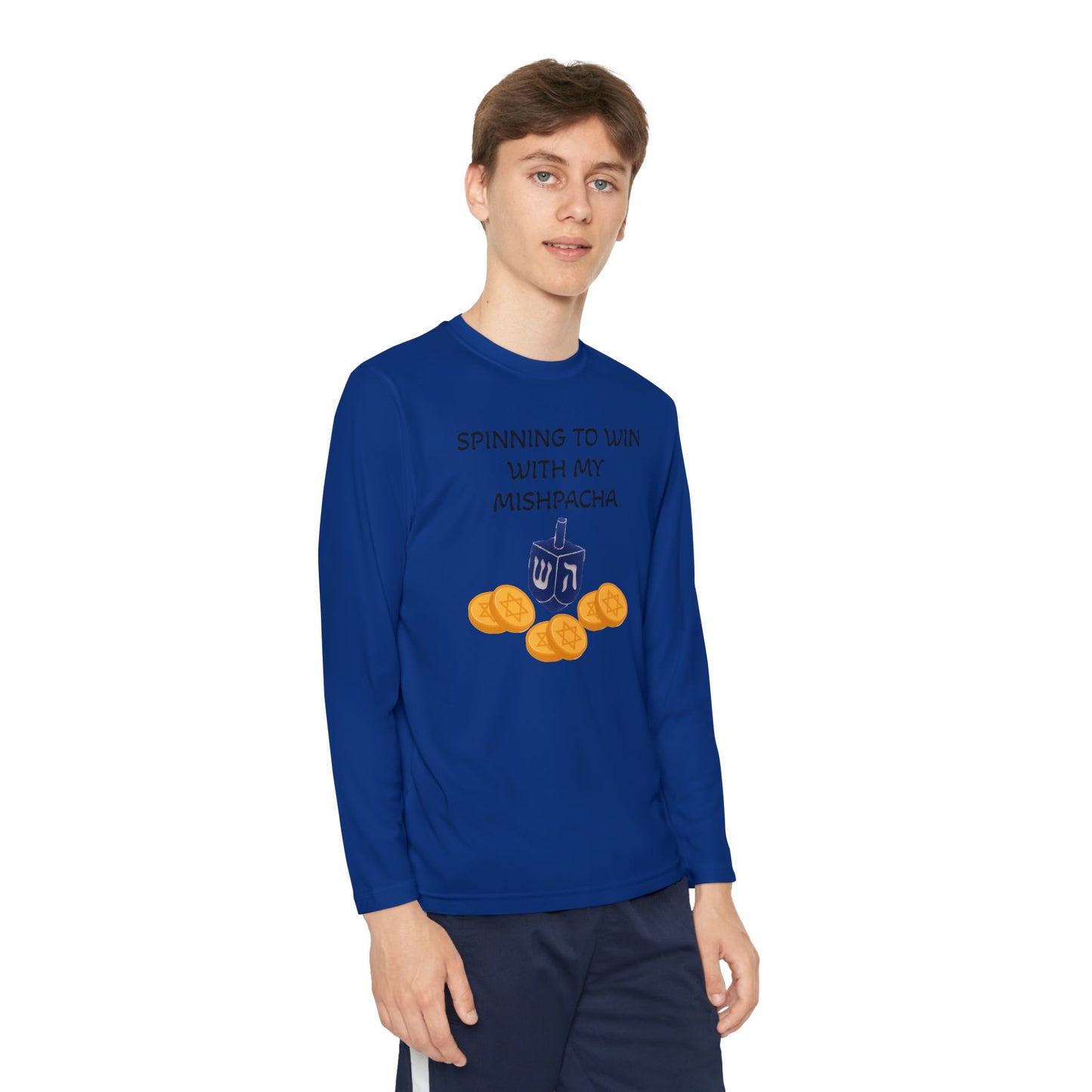 Hanukkah Kids/Youth Long Sleeve Matching Hanukkah PJ top