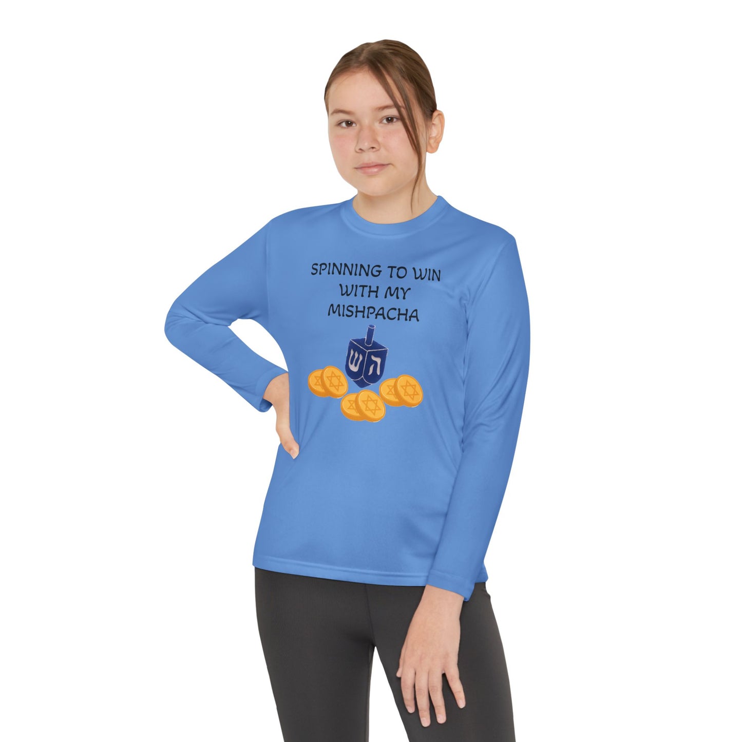 Hanukkah Kids/Youth Long Sleeve Matching Hanukkah PJ top