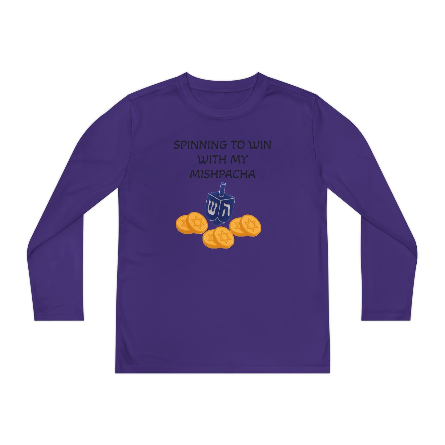 Hanukkah Kids/Youth Long Sleeve Matching Hanukkah PJ top