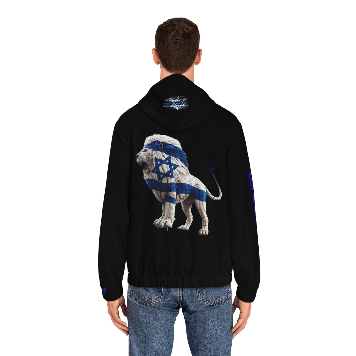 HOODIES Zionist AF Israel Lion Full-Zip Hoodie 2