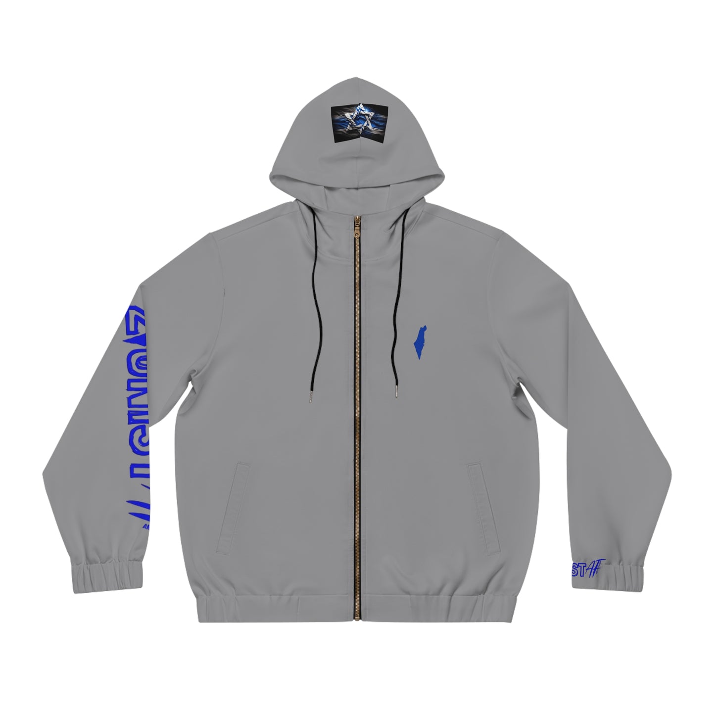 HOODIES Zionist AF Israel Lion Full-Zip Hoodie 2