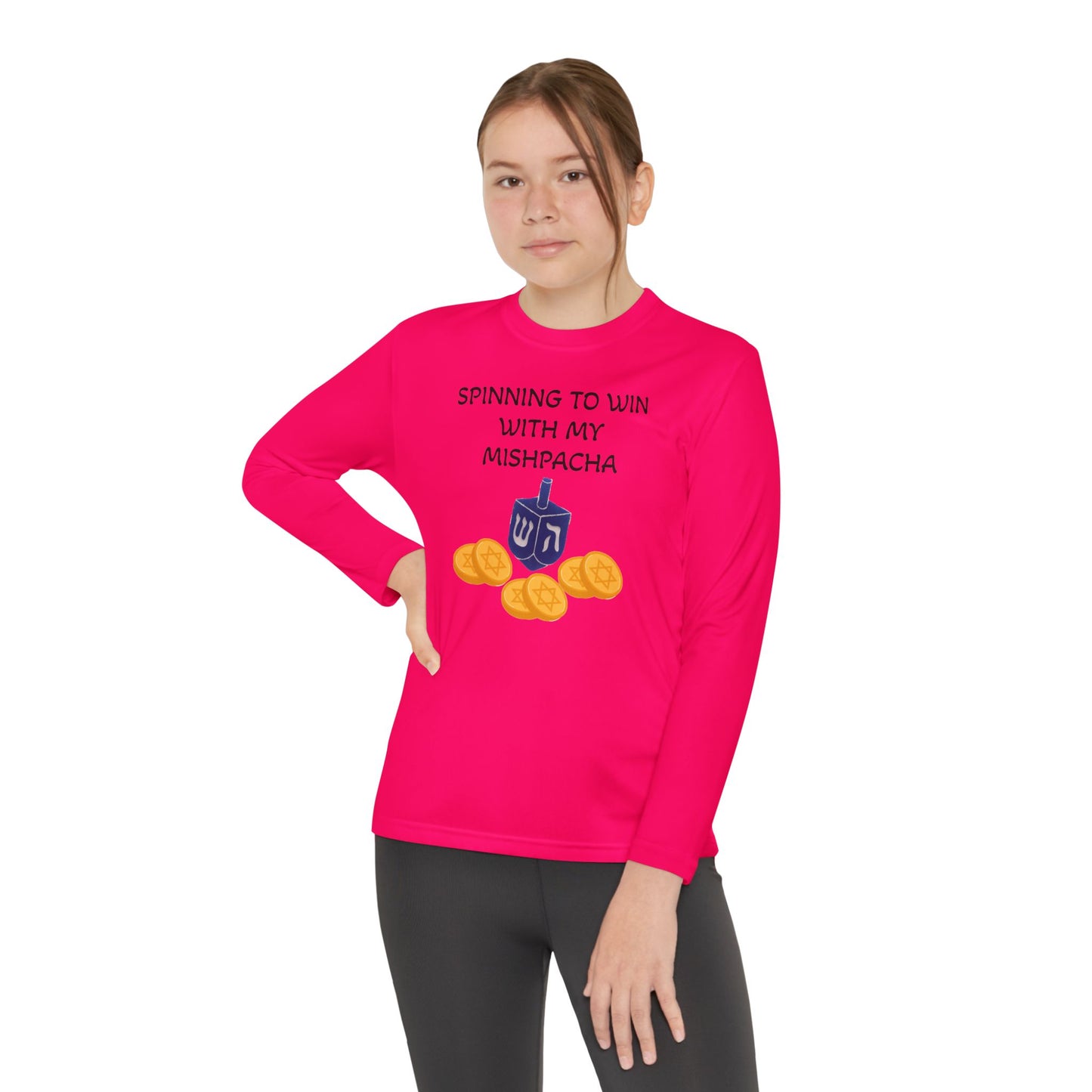 Hanukkah Kids/Youth Long Sleeve Matching Hanukkah PJ top