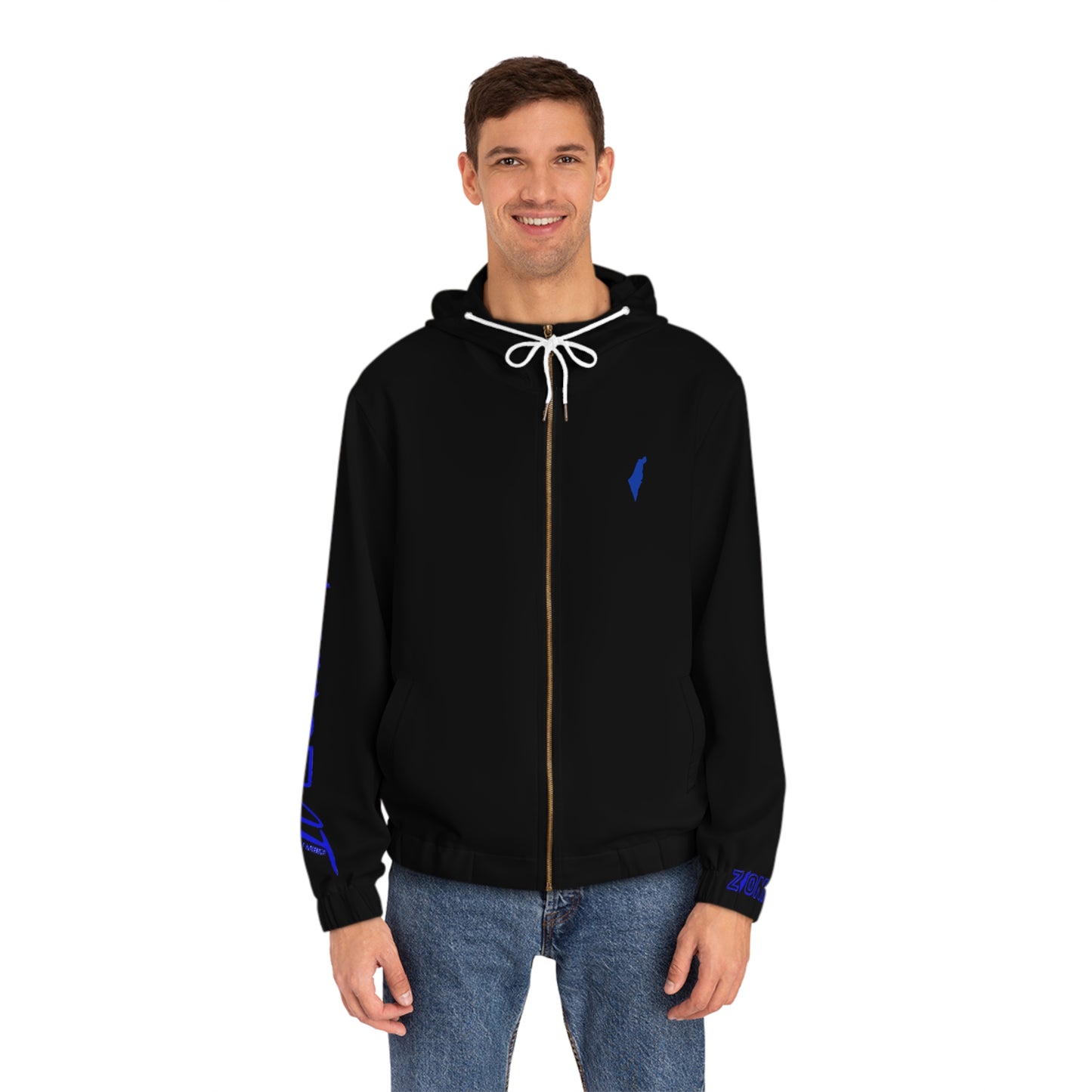 HOODIES Zionist AF Israel Lion Full-Zip Hoodie 2