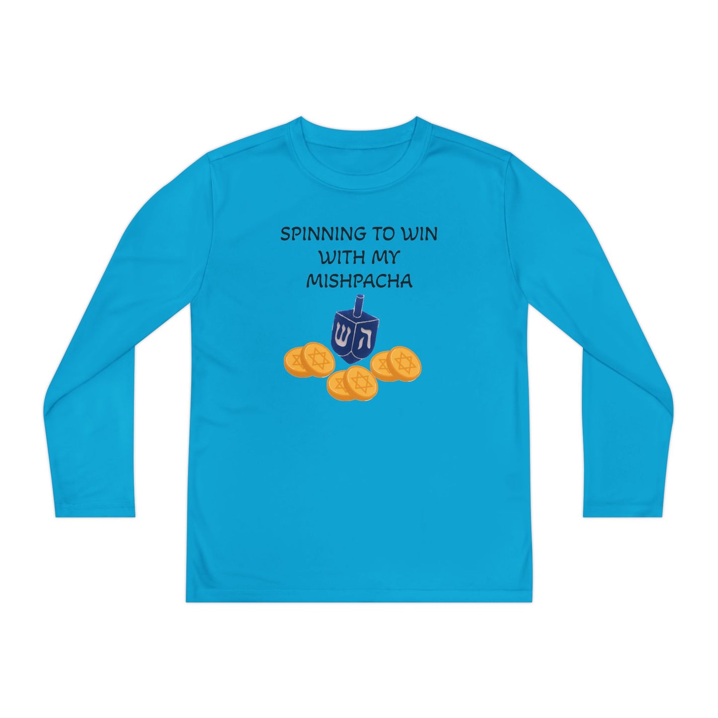 Hanukkah Kids/Youth Long Sleeve Matching Hanukkah PJ top