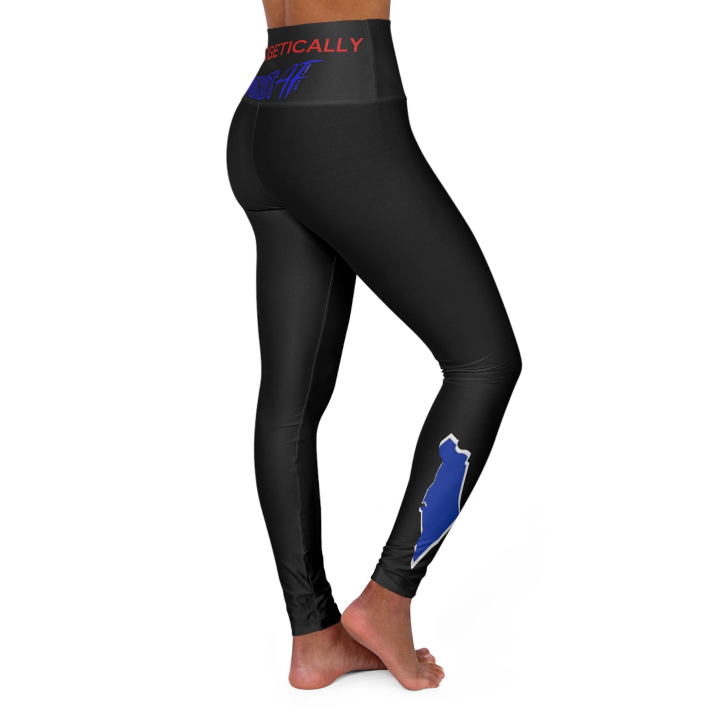 SPORTSWEAR Zionist AF High Waisted Yoga Leggings Israel Map