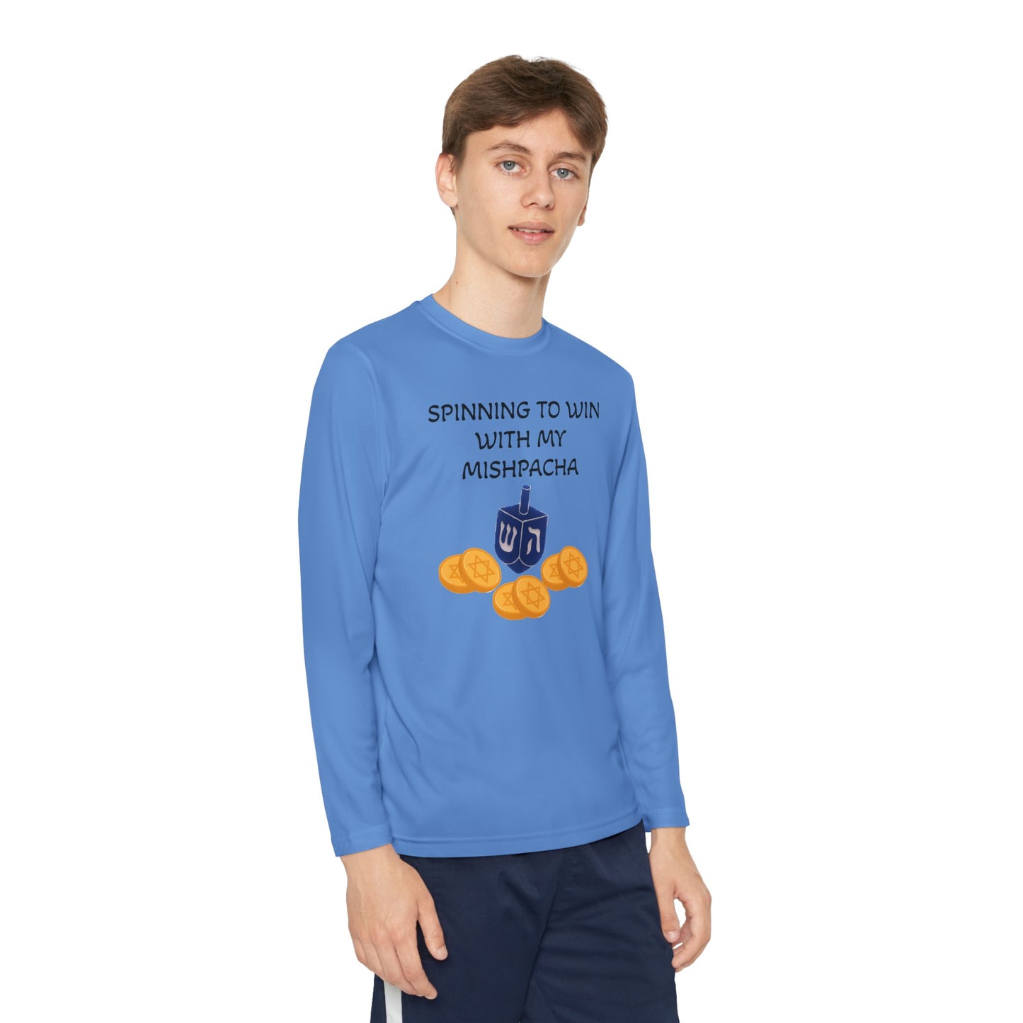 Hanukkah Kids/Youth Long Sleeve Matching Hanukkah PJ top