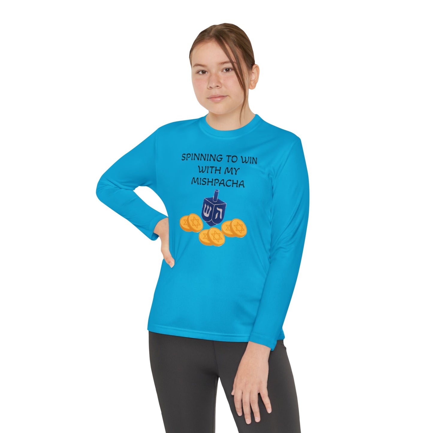 Hanukkah Kids/Youth Long Sleeve Matching Hanukkah PJ top