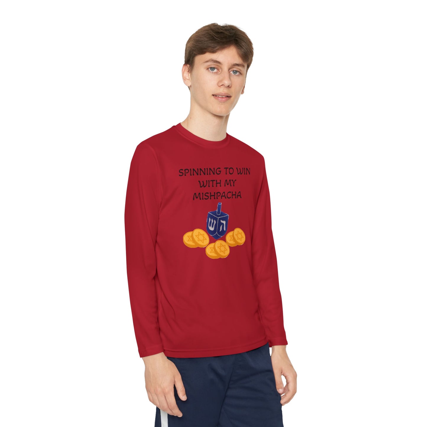 Hanukkah Kids/Youth Long Sleeve Matching Hanukkah PJ top