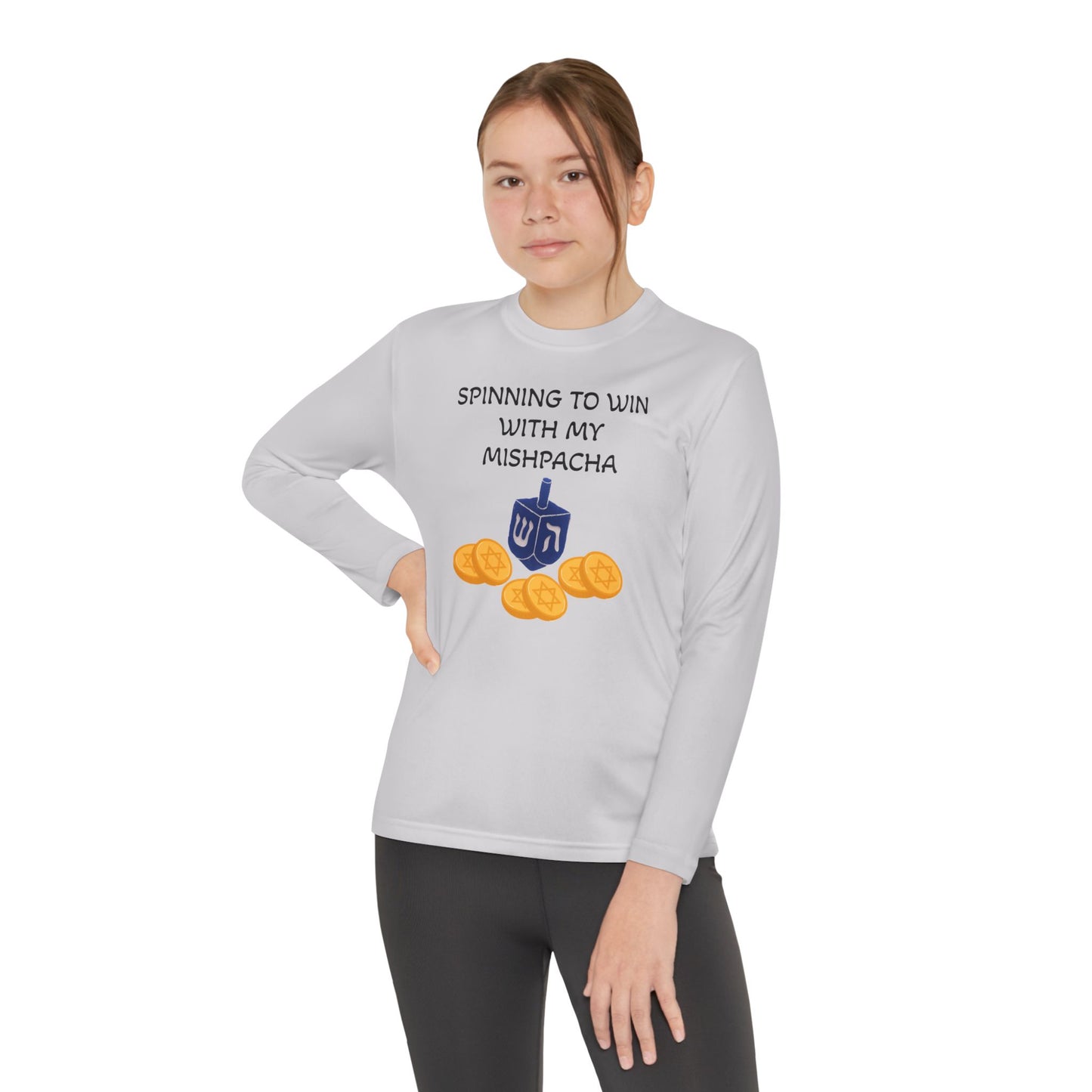 Hanukkah Kids/Youth Long Sleeve Matching Hanukkah PJ top