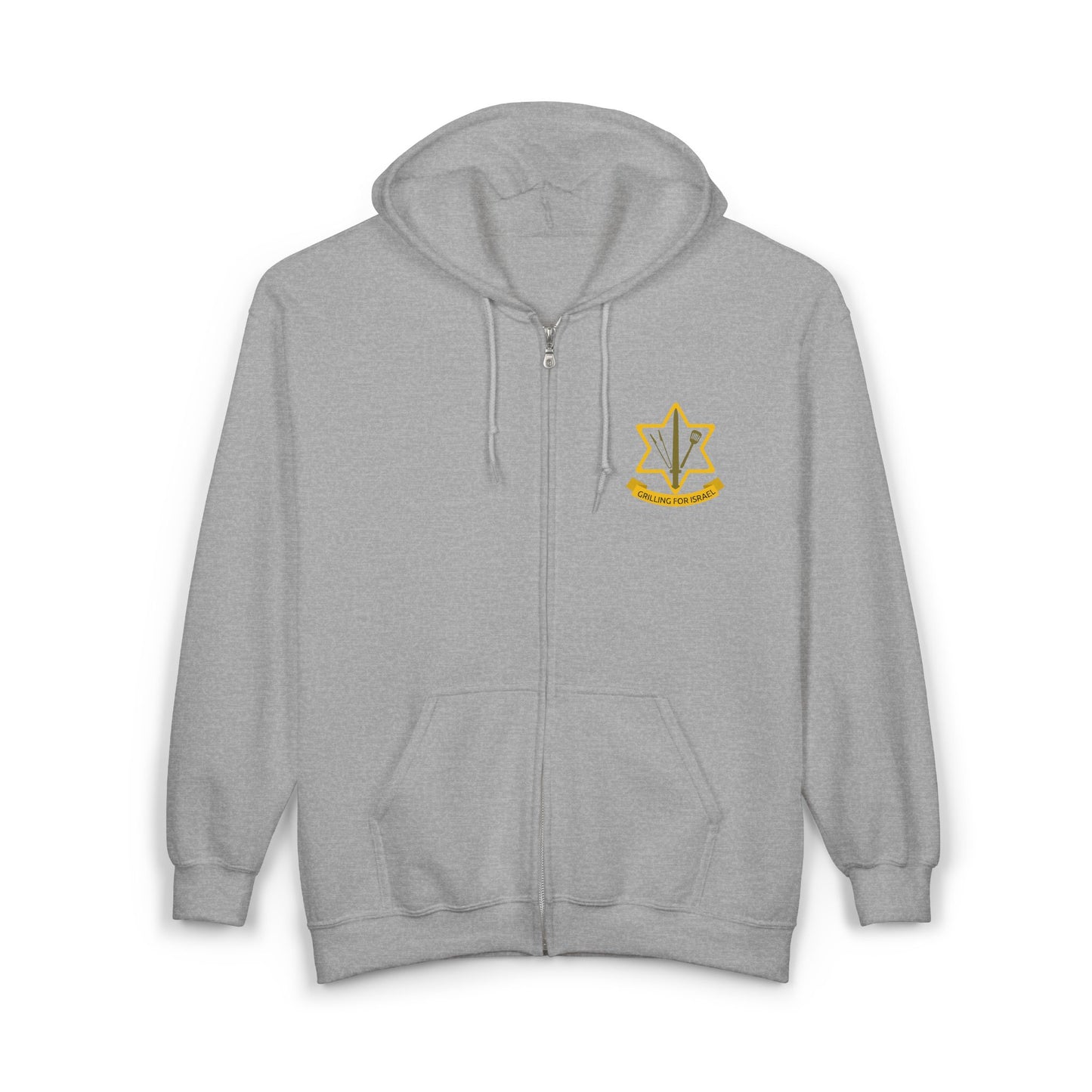 Grilling for Israel Zip-Up Hoodie
