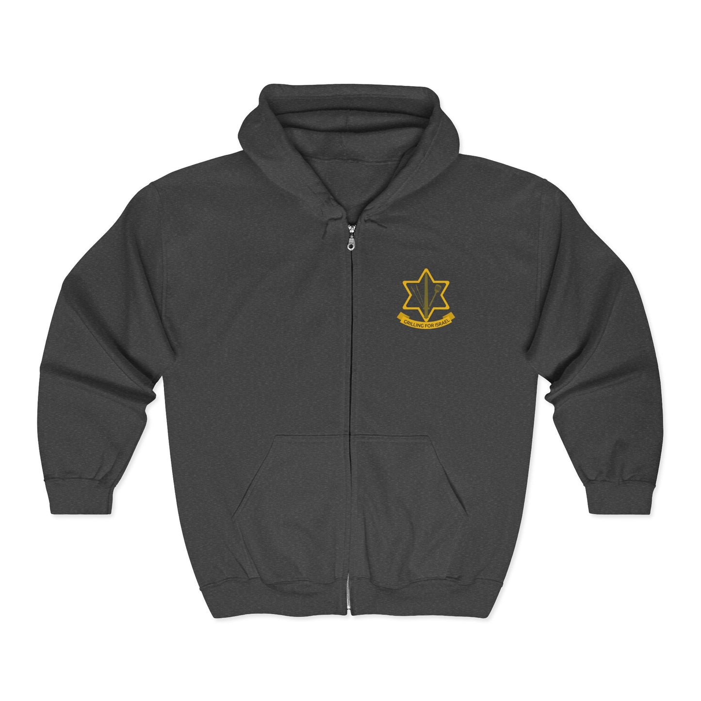 Grilling for Israel Zip-Up Hoodie