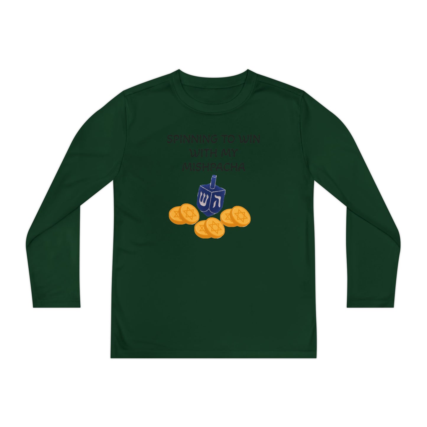 Hanukkah Kids/Youth Long Sleeve Matching Hanukkah PJ top