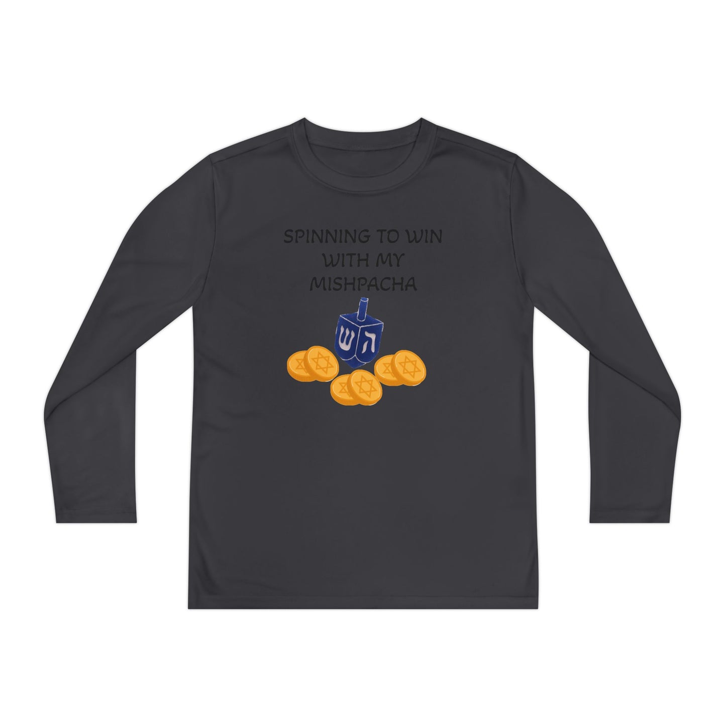 Hanukkah Kids/Youth Long Sleeve Matching Hanukkah PJ top