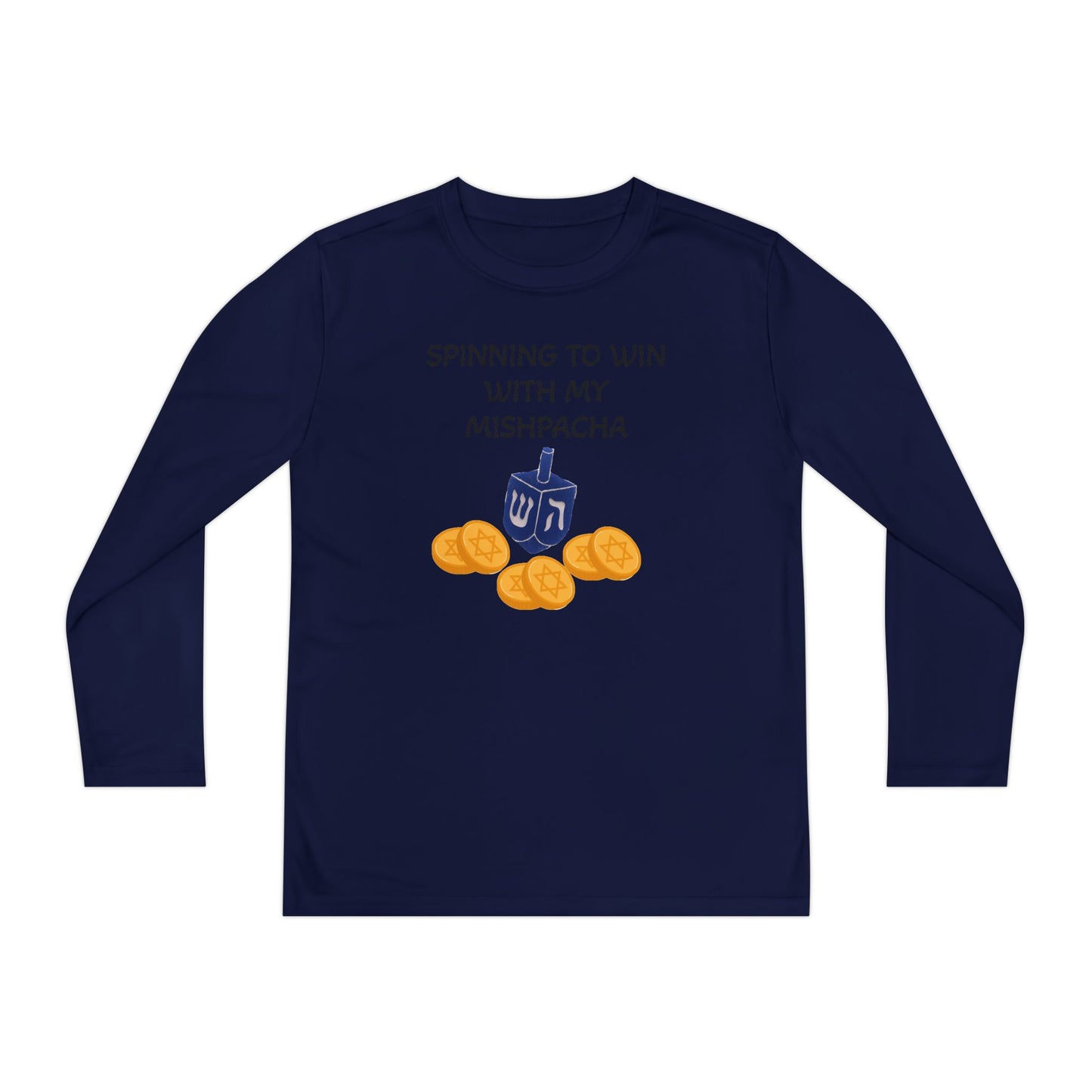 Hanukkah Kids/Youth Long Sleeve Matching Hanukkah PJ top