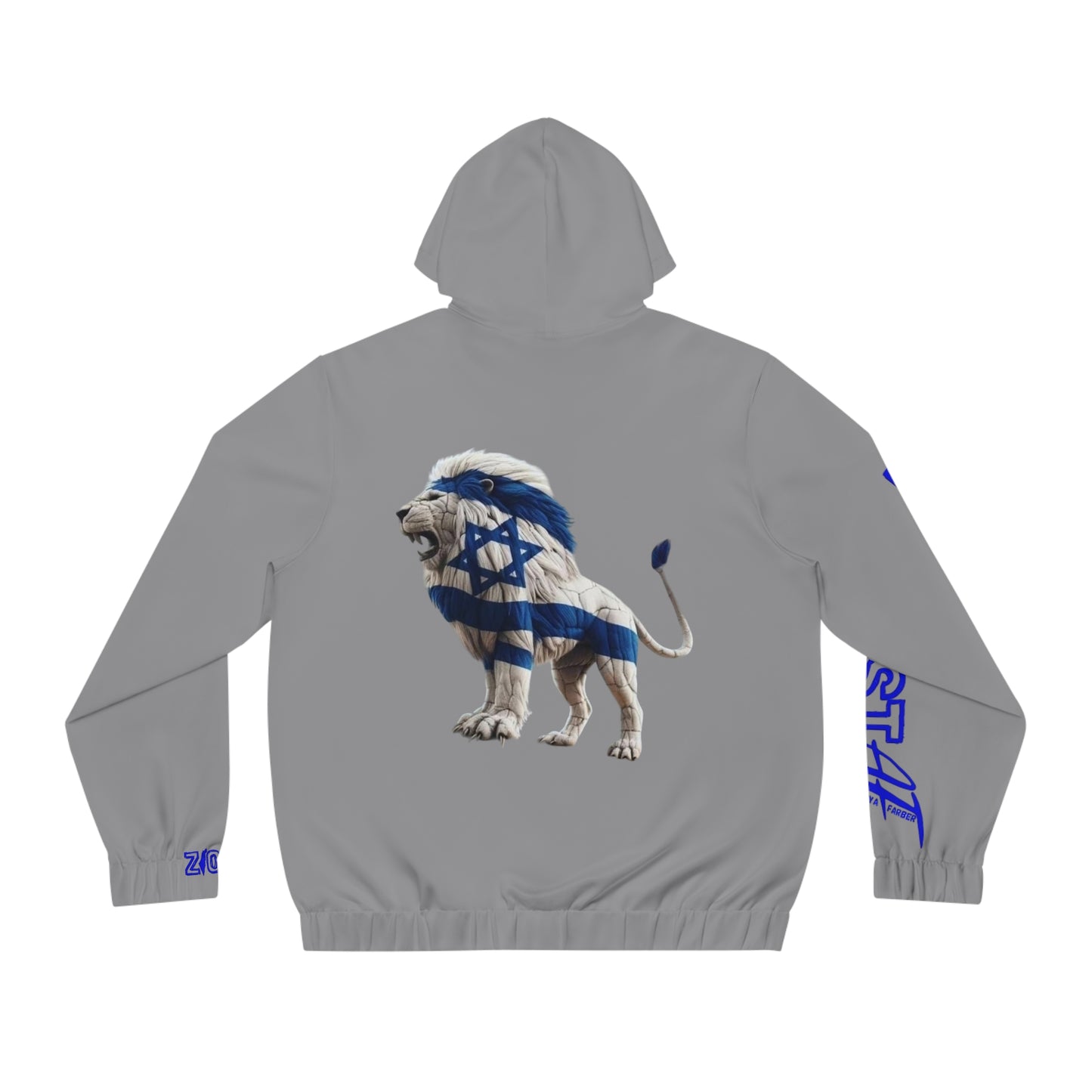 HOODIES Zionist AF Israel Lion Full-Zip Hoodie 2