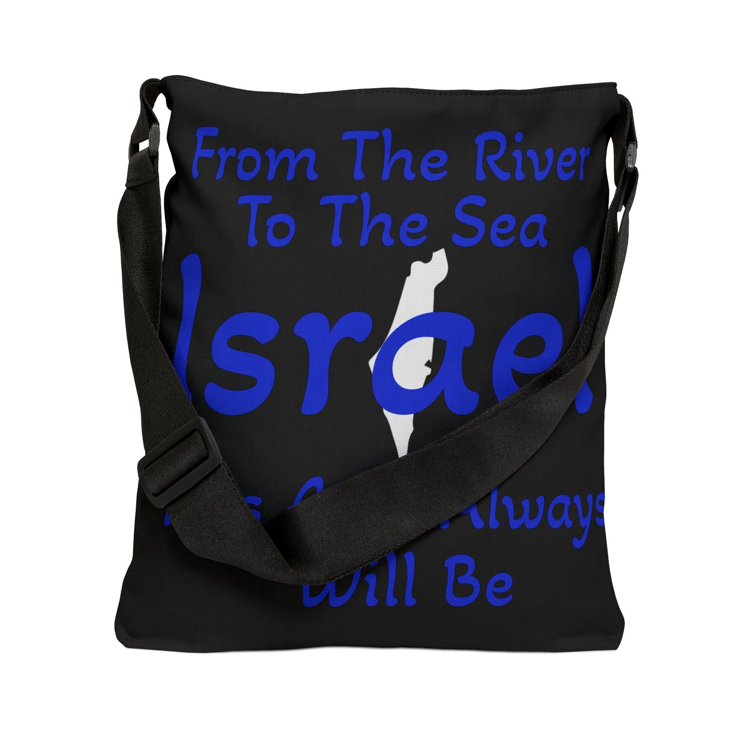 BAGS 2 Sided Zionist AF "From The River To The Sea" Lioness Warrior Adjustable Tote Bag (AOP)