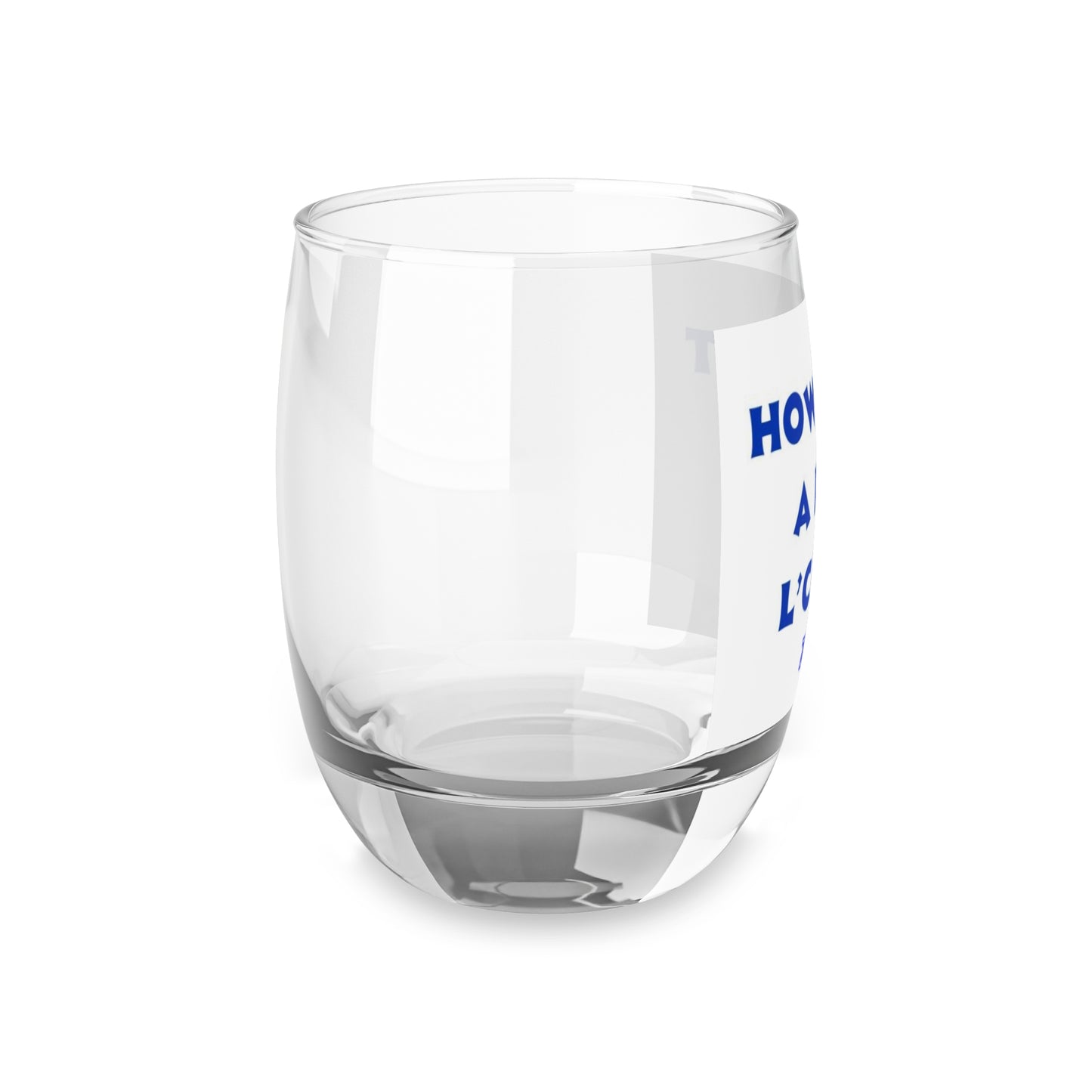 HOME DECOR Zionist AF Whiskey Glass"How About A Little L'Chaim?'