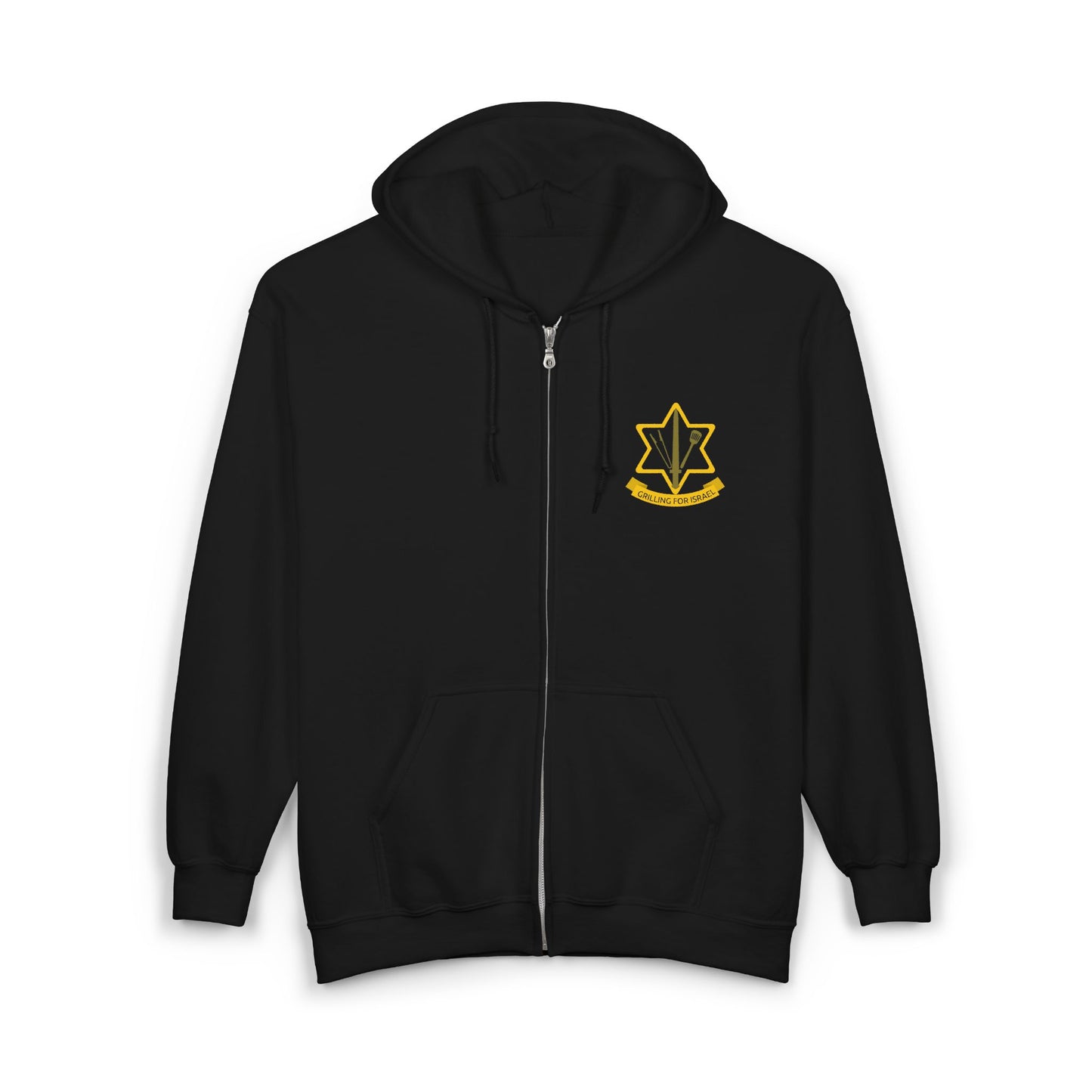 Grilling for Israel Zip-Up Hoodie