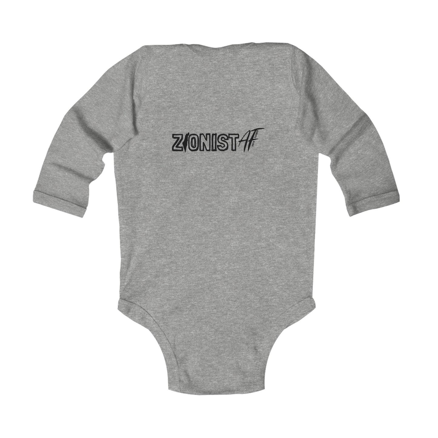KIDS/INFANT Zionist AF "Safta and Sabba's Little Balagan"" Infant Long Sleeve Bodysuit