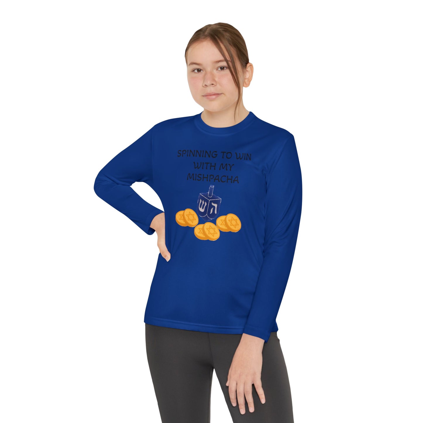Hanukkah Kids/Youth Long Sleeve Matching Hanukkah PJ top