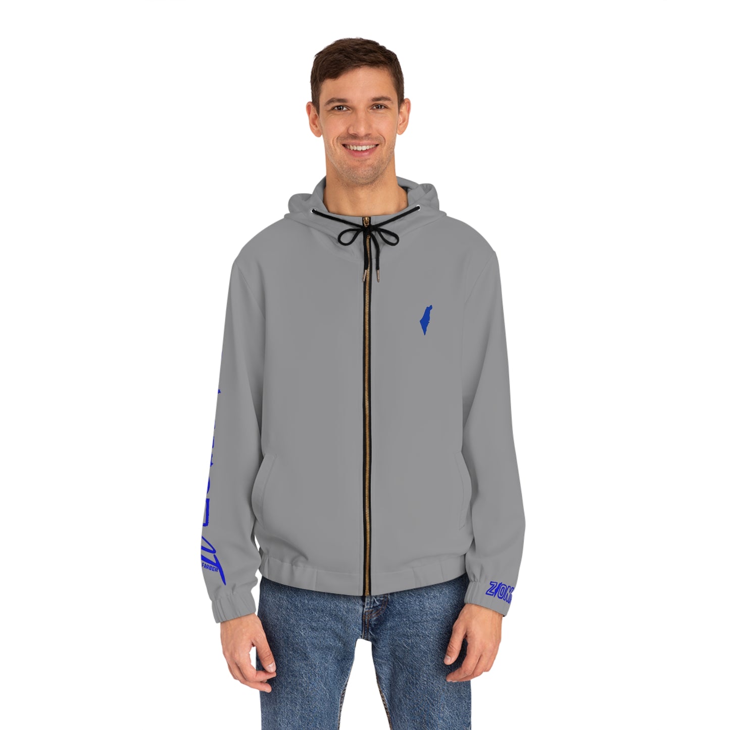 HOODIES Zionist AF Israel Lion Full-Zip Hoodie 2