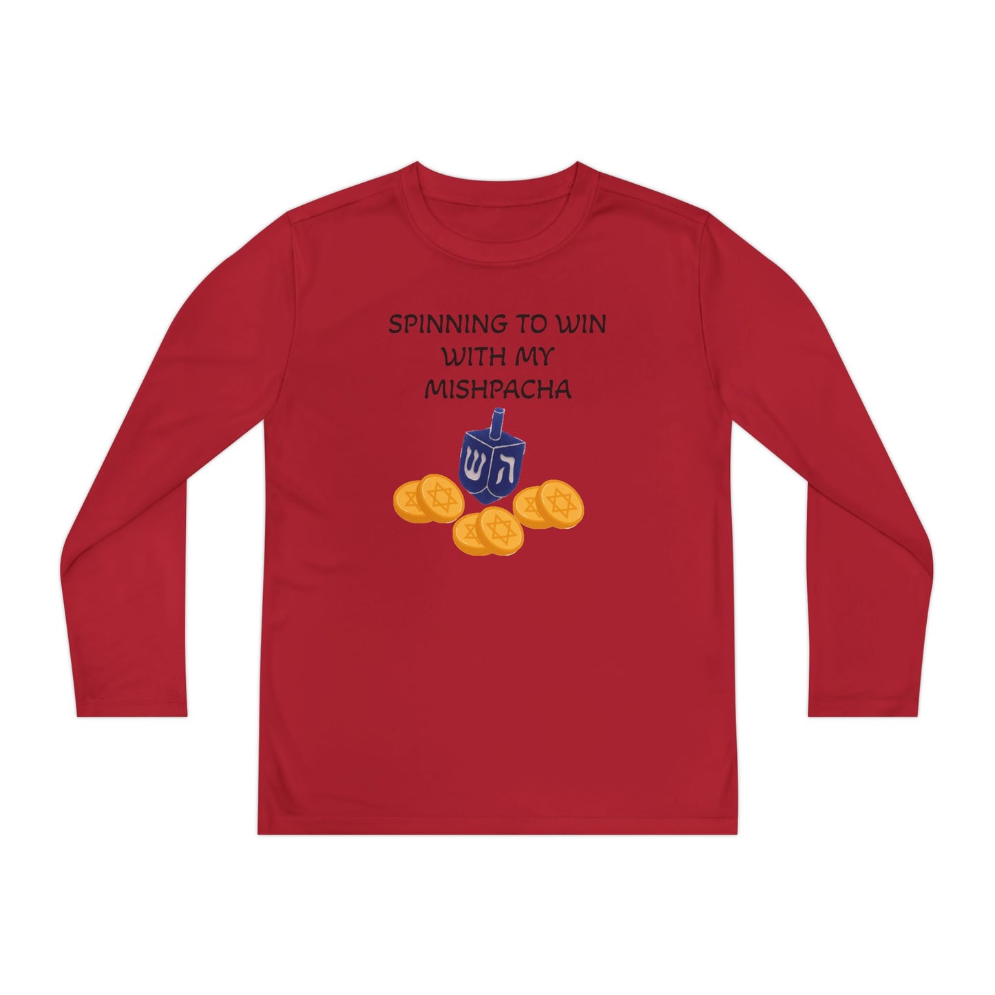 Hanukkah Kids/Youth Long Sleeve Matching Hanukkah PJ top