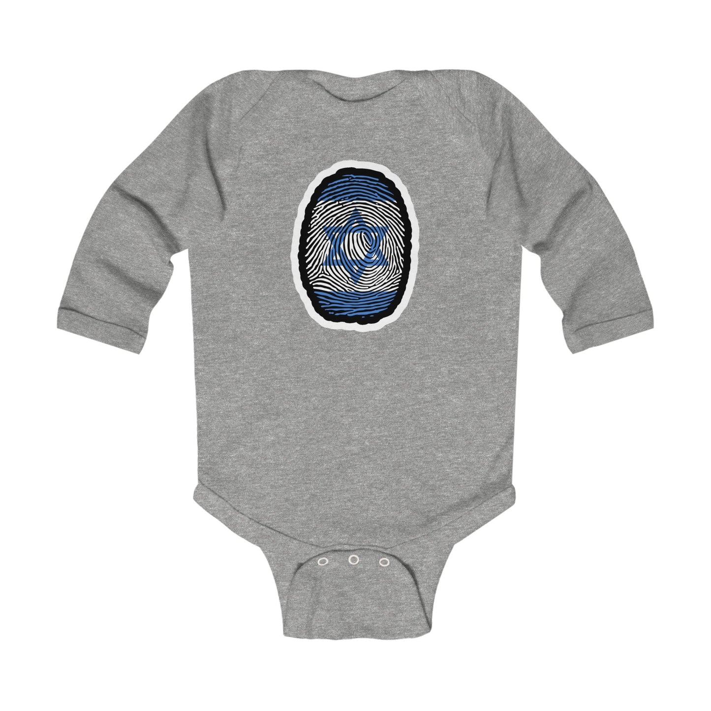 KIDS/INFANT Zionist AF "It's in my DNA/Fingerprint" Infant Long Sleeve Bodysuit