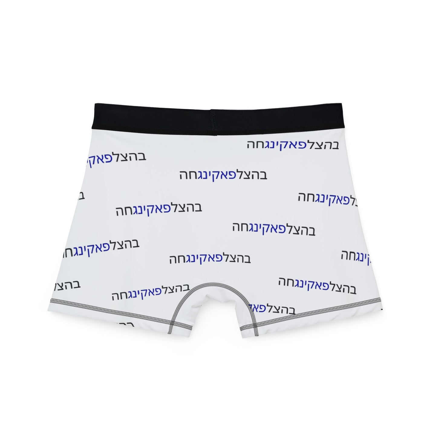 UNDERWEAR Zionist AF "Bahatzlifukingchah" Men's Boxer Briefs