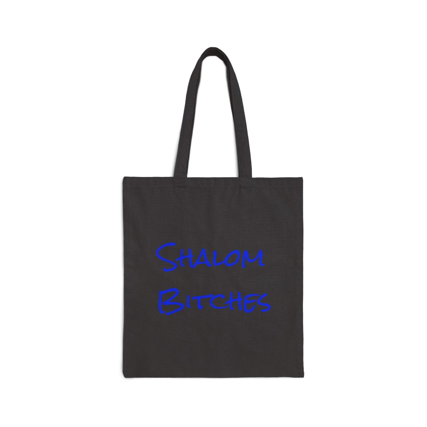 BAGS/TRAVEL Zionist AF Shalom Bitches Cotton Canvas Tote Bag in natural and black