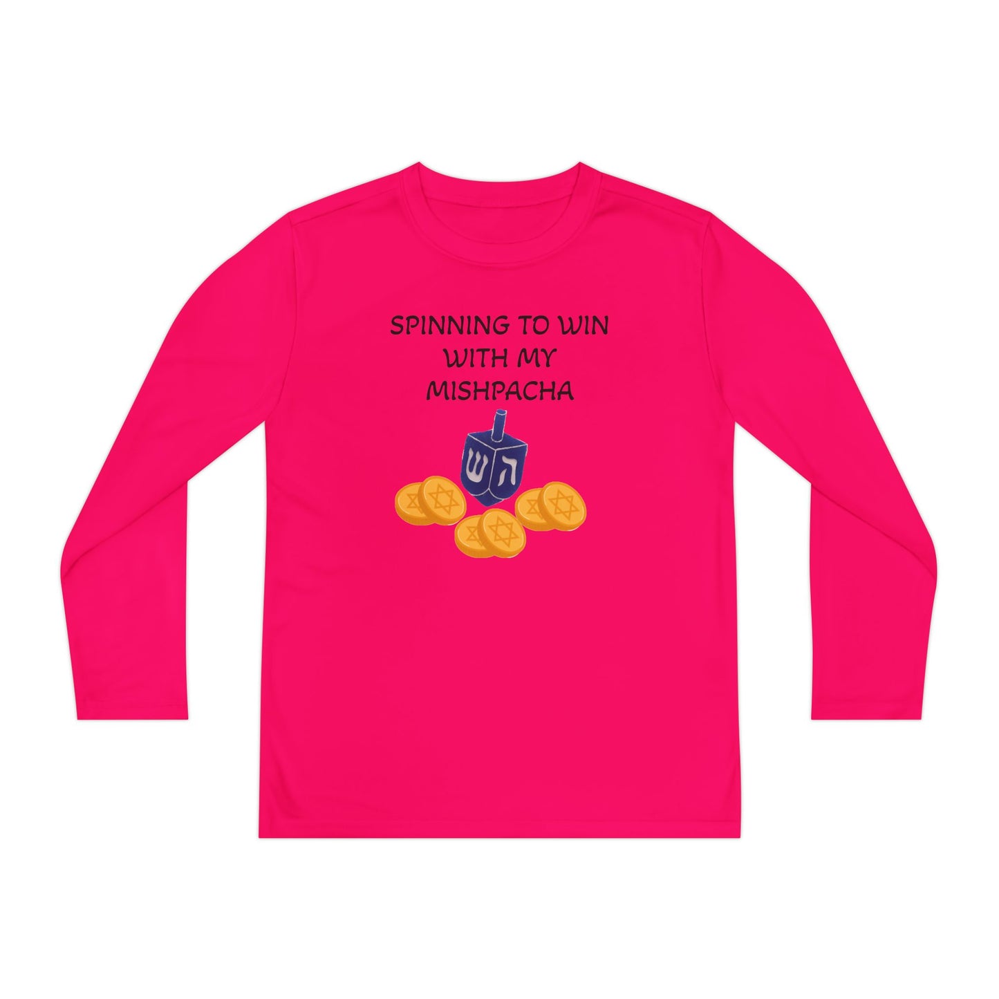 Hanukkah Kids/Youth Long Sleeve Matching Hanukkah PJ top