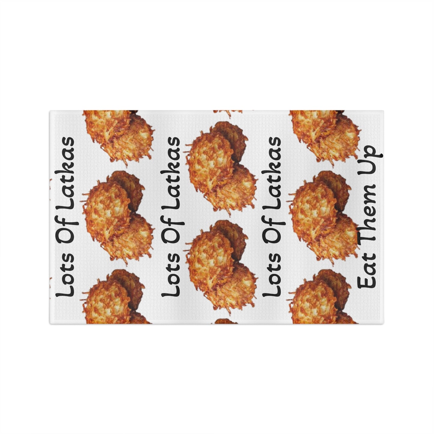 Latke Lover's Microfiber Tea Towel, Funny Kitchen Decor, Hanukkah Gift, Cookware Accessory, Gift for Foodies by Zionist AF