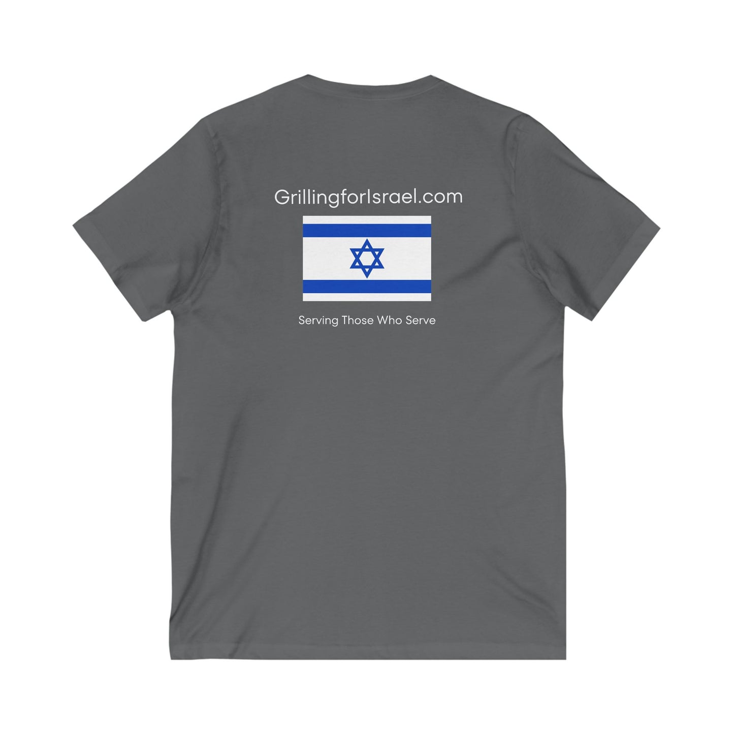 Grilling For Israel  V-Neck Tee by Zionist AF
