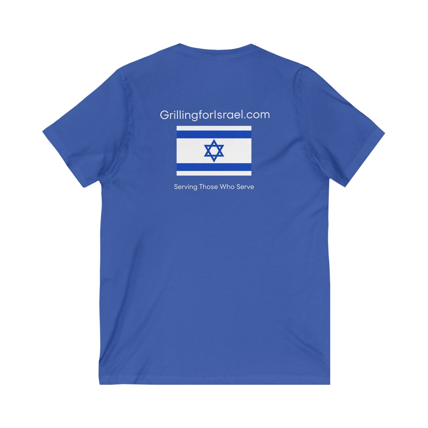 Grilling For Israel  V-Neck Tee by Zionist AF