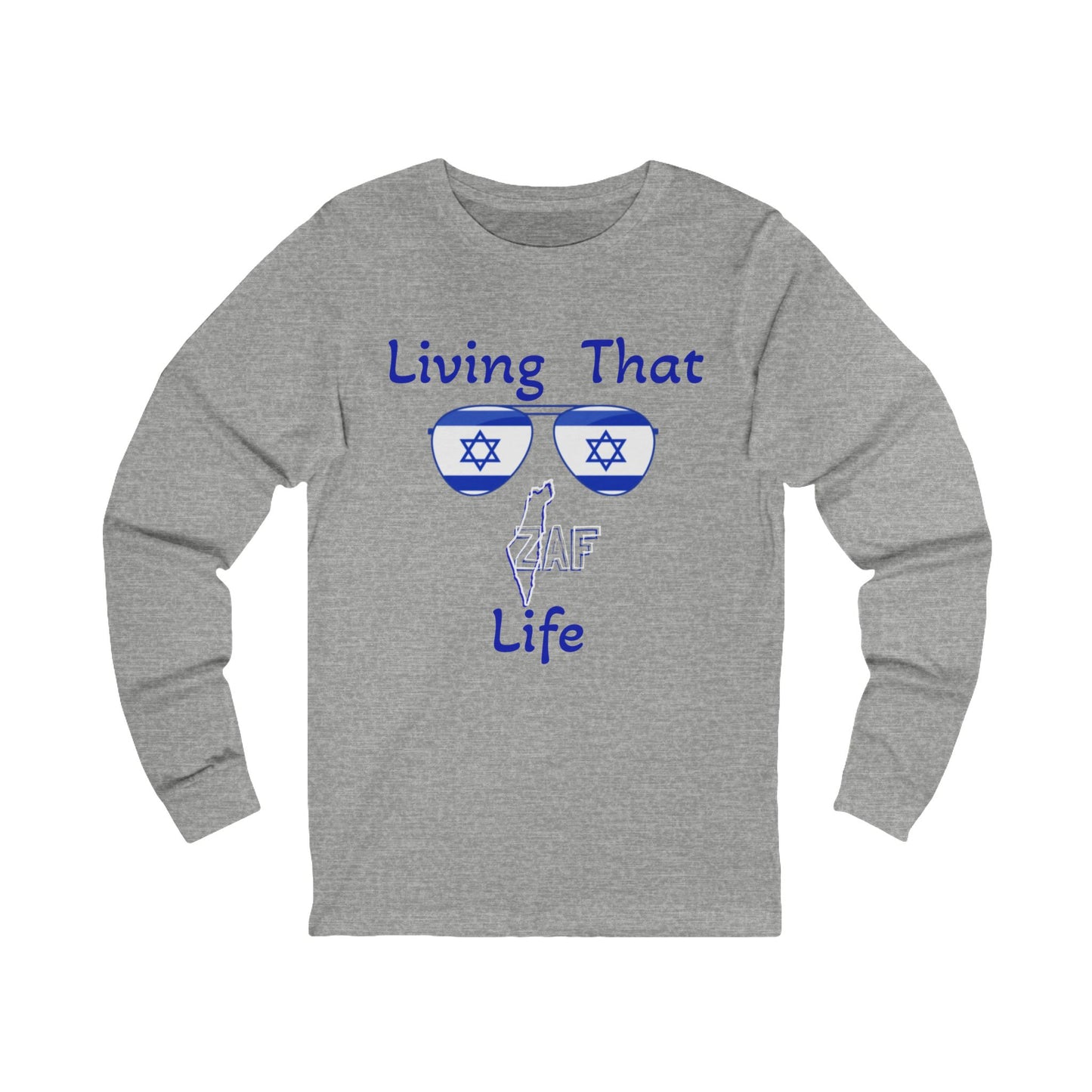 Zionist AF L"Living ZAF" Jersey Long Sleeve Tee