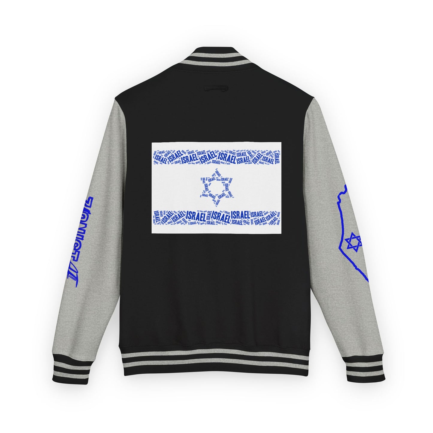 Zionist AF Letterman Jacket — Israel Flag & Lion Varsity Jacket version A