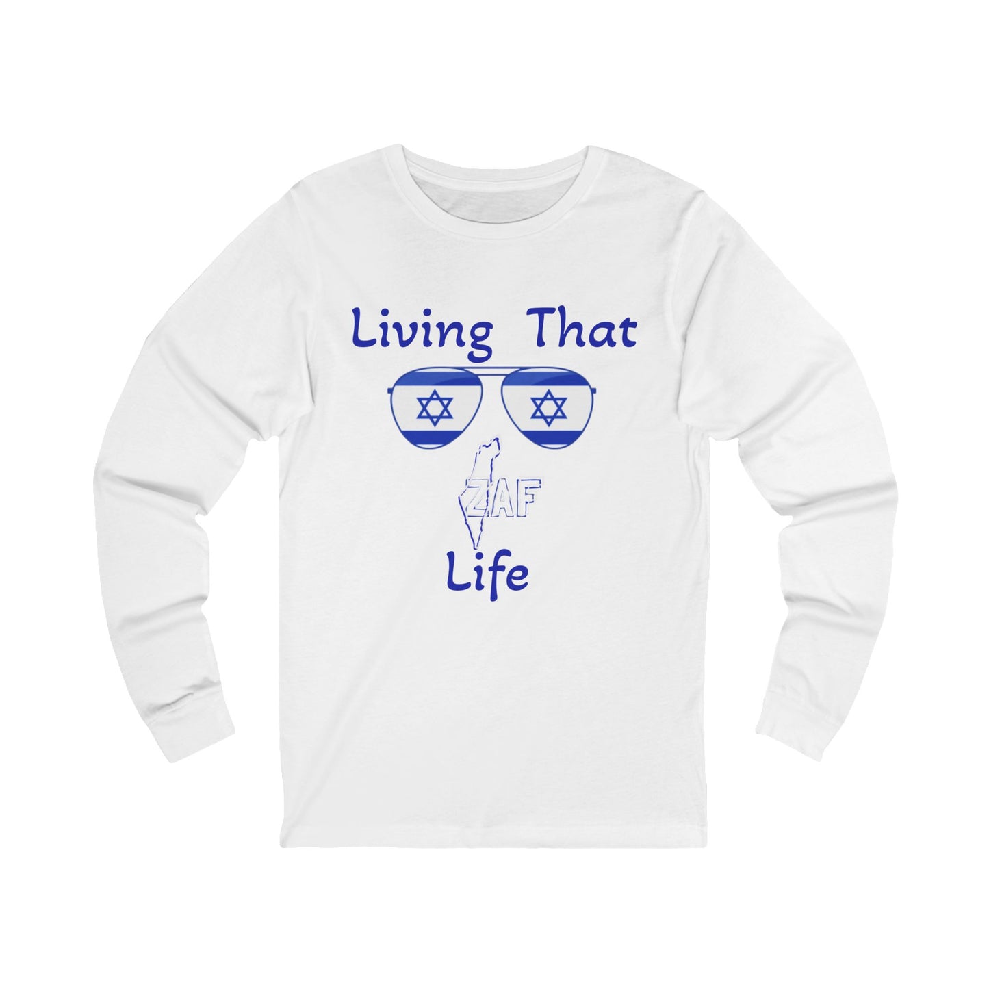 Zionist AF L"Living ZAF" Jersey Long Sleeve Tee