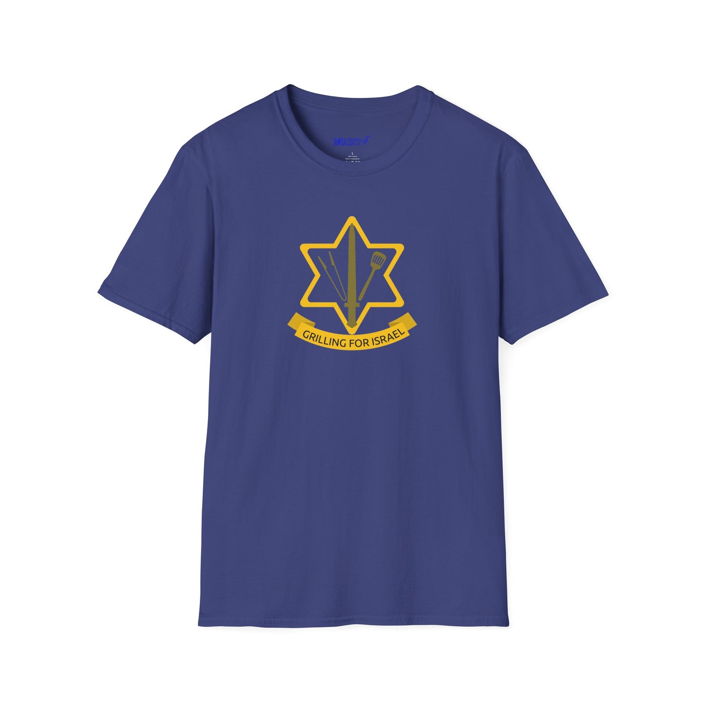 Grilling For Israel Softstyle T-Shirt style A