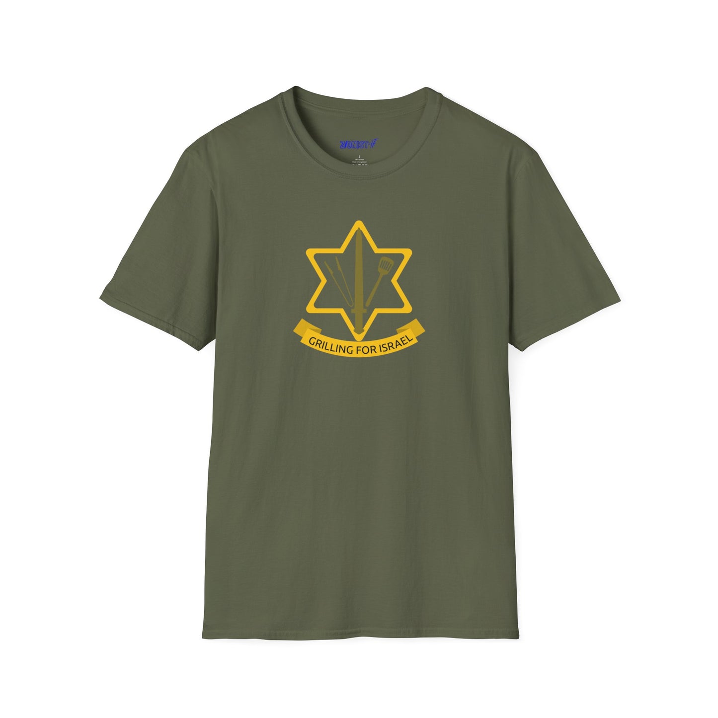 Grilling For Israel Softstyle T-Shirt style A