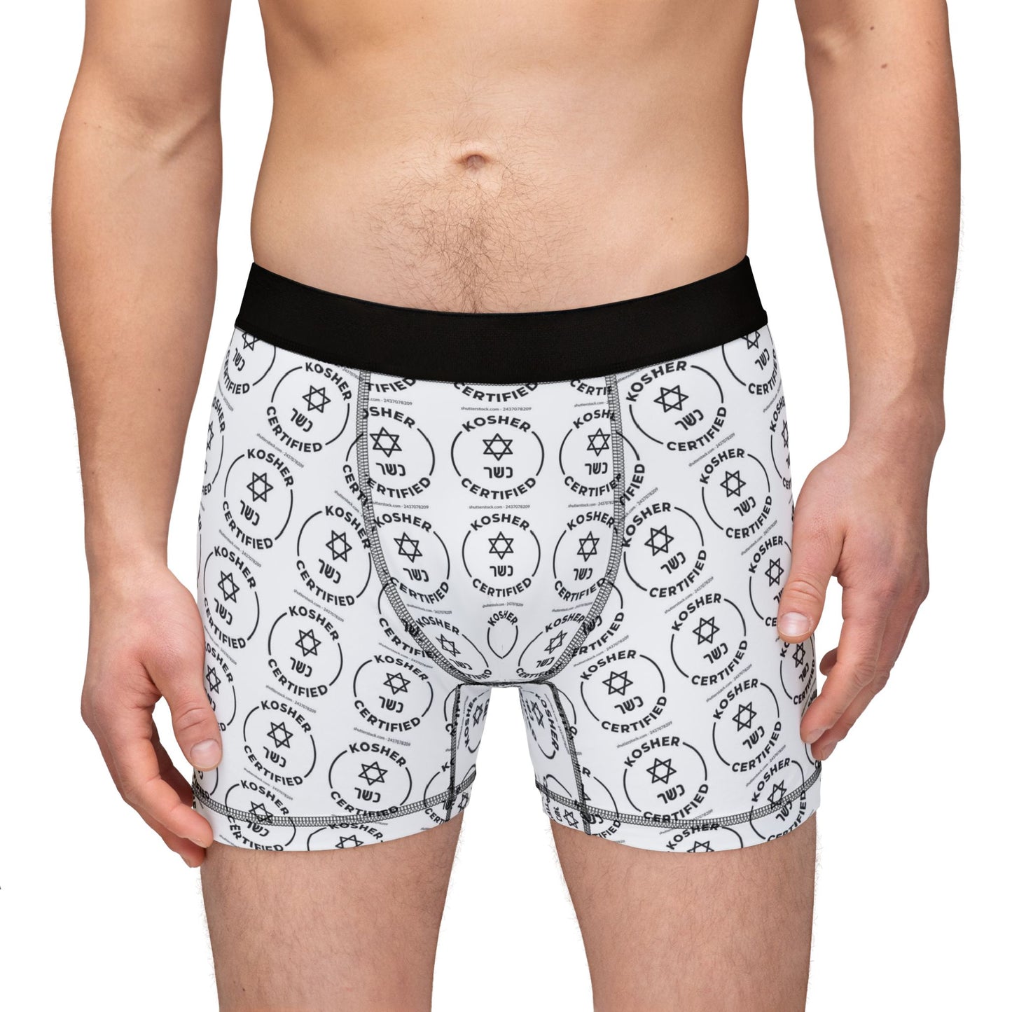 Zionist AF  "Certified Kosher" Men's Boxer Briefs
