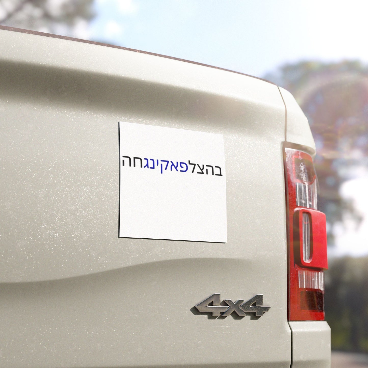 Car Magnets Zionist AF "Bahatzlifukingchah"