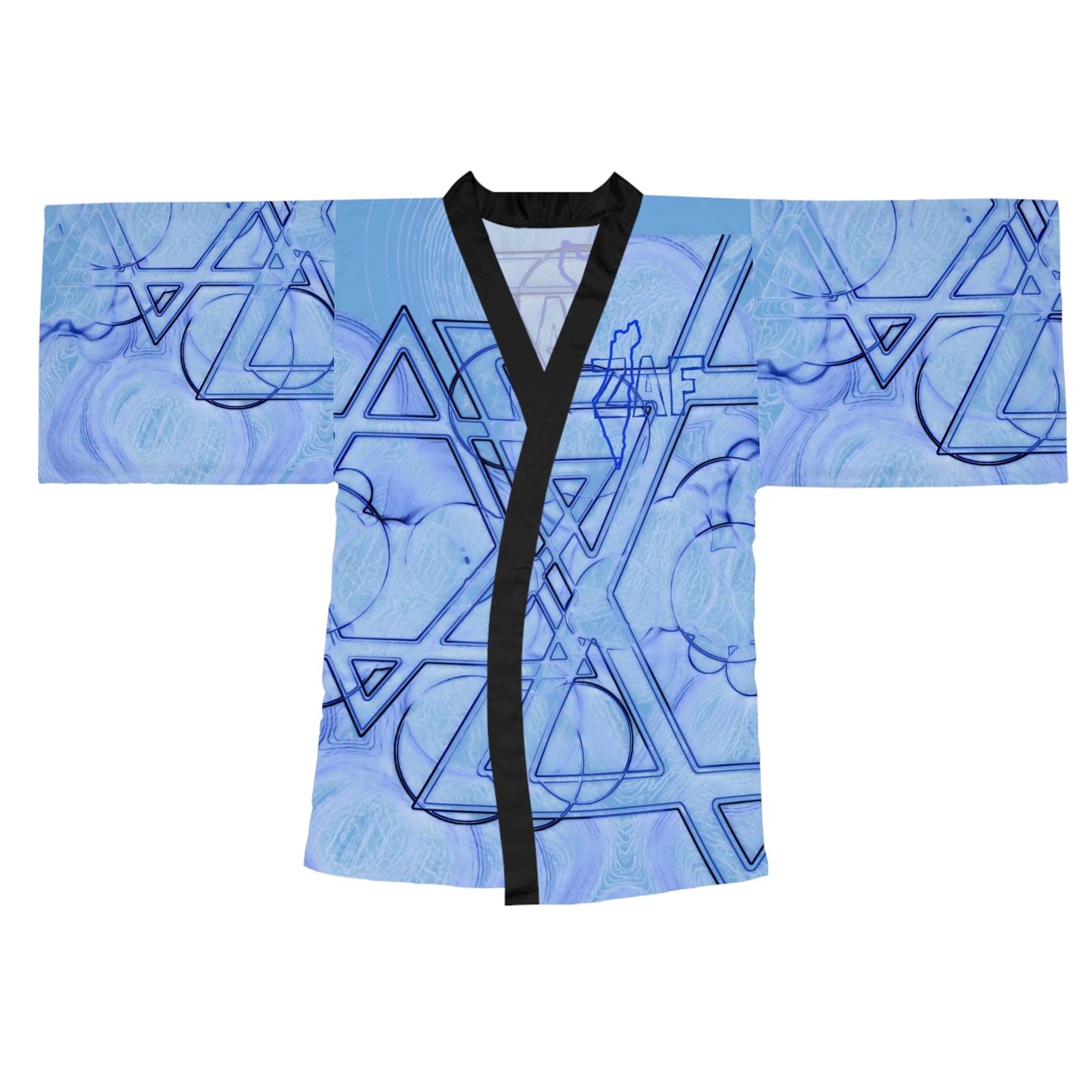 Women's Zionist AF Long Sleeve Kimono Robe (AOP)